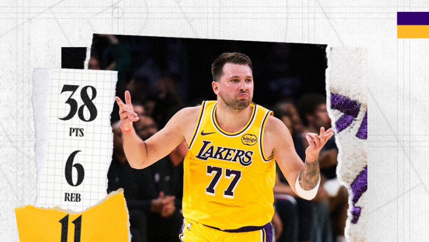 关键时刻16胜3负联盟封王！东契奇38+11+8三分 湖人新王仅存1软肋