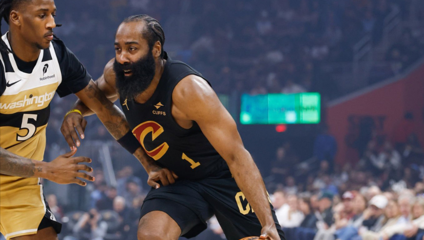 哈登骑士主场首秀13+11！喂饱两大队友：梅里尔12中11+艾伦8中8