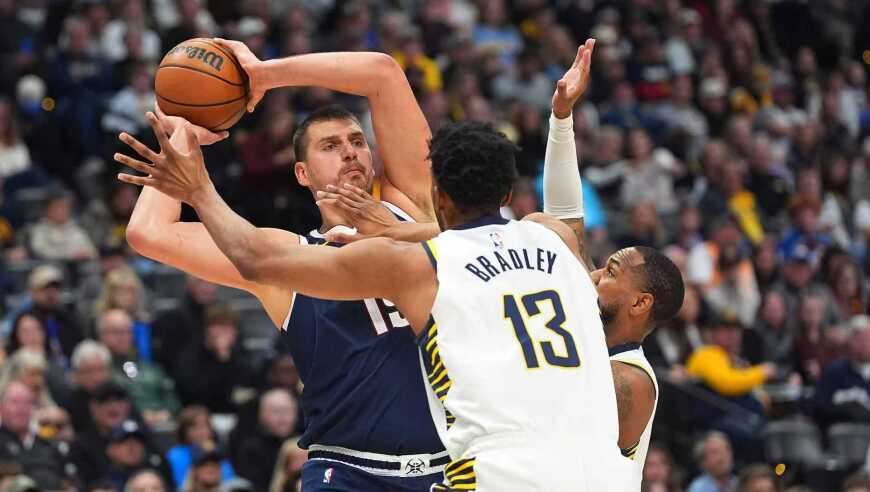 NBA常规赛：掘金大胜步行者夺4连胜 约基奇32+14+14第170次三双