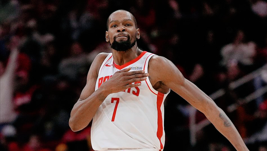 38岁出场时间联盟第五！为何杜兰特拼了半条命，火箭却跌入附加赛