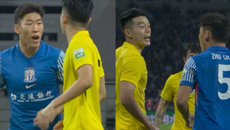 看口型就知道在说什么！朱辰杰倒地胡睿宝疑指责假摔骗点，两人激情互喷