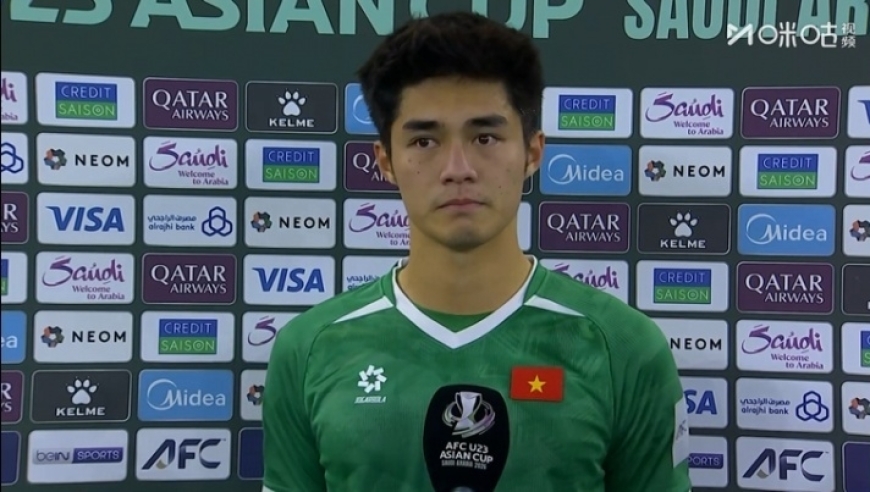 被中国队打哭！越南门将两眼通红接受采访 茫然感慨：他们切号了