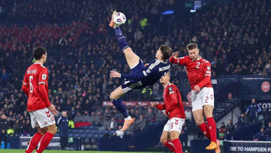 足坛同夜五佳球：麦克托米奈惊天倒挂金钩 鲁塞夫炸裂侧身凌空斩