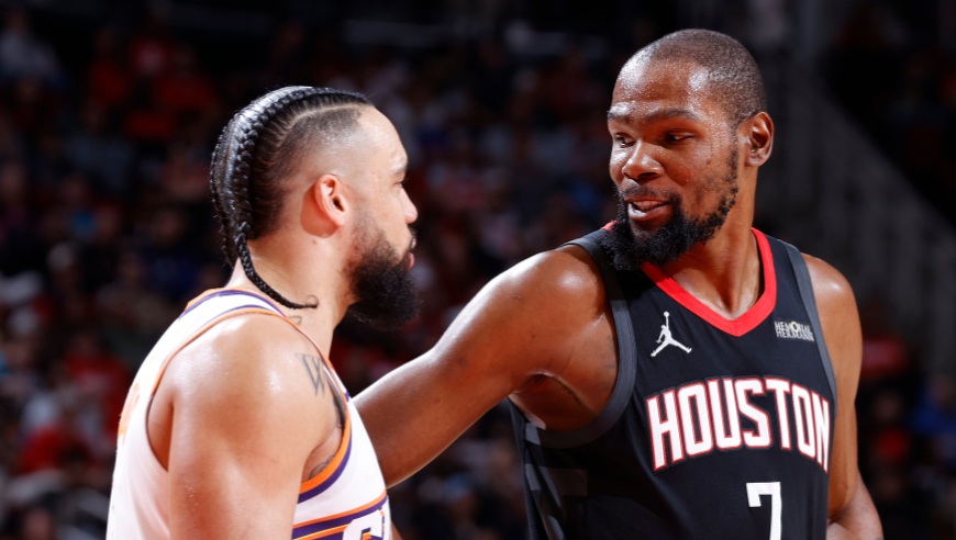 杜兰特26+10献1.1秒三分准绝杀！火箭逆转太阳完成三杀 布克27+3