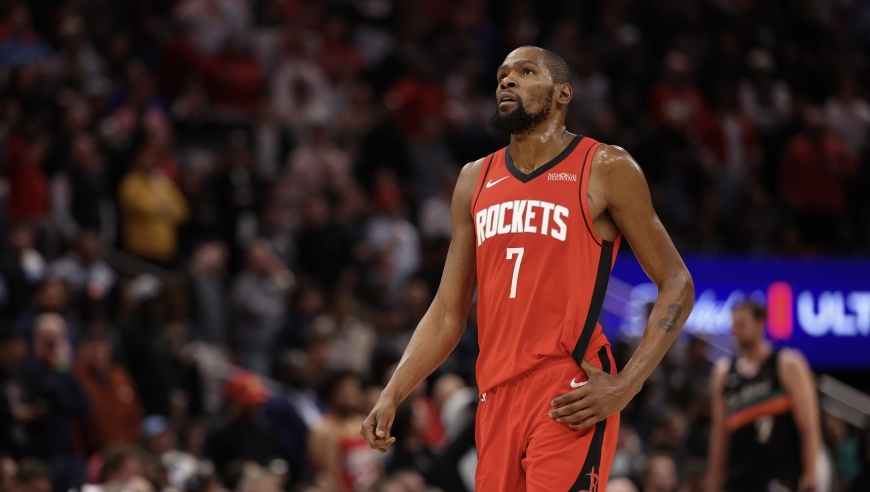 火箭力克东部老大！37岁杜兰特背靠背苦战85分钟 4大原因让他不敢休息