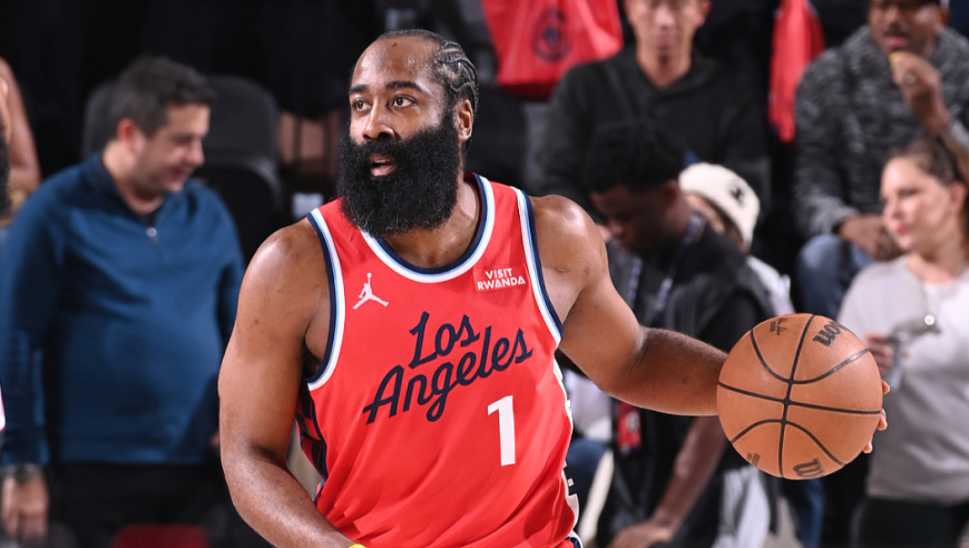 哈登vs火箭29分6助攻全过程：14投7中+单挑杜兰特2+1助快船连胜