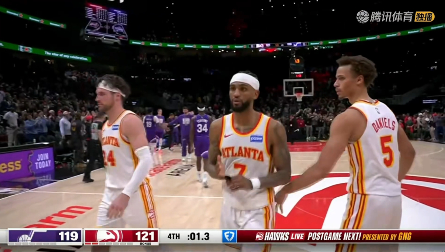 英雄对决！贝利关键三分扳平比分 老鹰不叫暂停沃克准绝杀命中