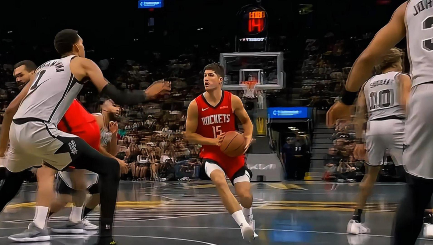 成长起来了！探花谢泼德出场连送妙传助火箭90秒时间连轰10分