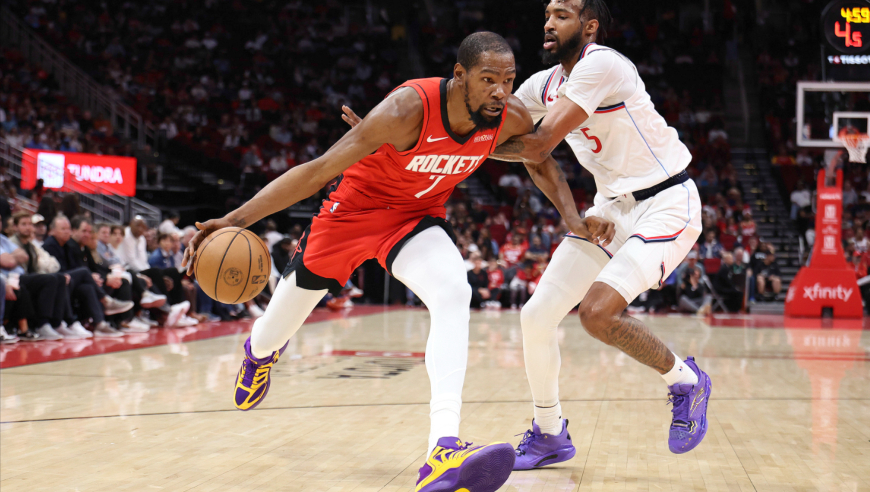 无解单打！杜兰特对阵快船集锦：轻砍26分 全场追着小琼斯单挑