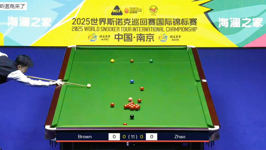 2025南京国锦赛，赵心童火力全开，顶级围球轰出135清台，拿下开门红