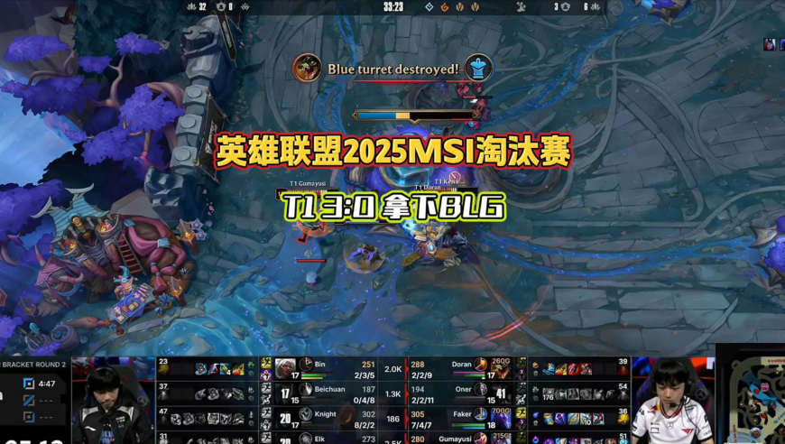 LOL2025MSI赛讯丨T1 3：0拿下BLG！