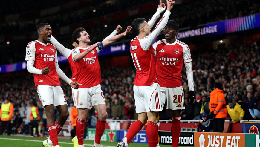 实拍阿森纳vs拜仁3个进球：廷贝尔破门开启狂欢盛宴，诺伊尔失误送小马丁空门气氛嗨爆