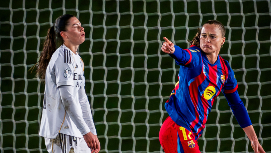 皇后杯：巴萨女足4-0横扫皇马晋级半决赛，奔袭单挑2人世界波
