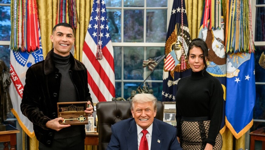 C罗晒与特朗普合照：感谢总统先生的邀请和热情欢迎