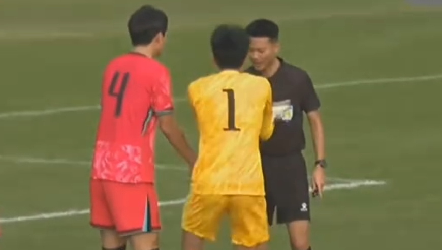 攻防大战！U15东亚杯中国1-1韩国，强突造点鲁能足校小将建功