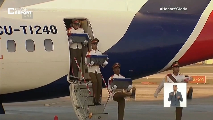 马杜罗32名古巴保镖遗体，今日已被送回古巴