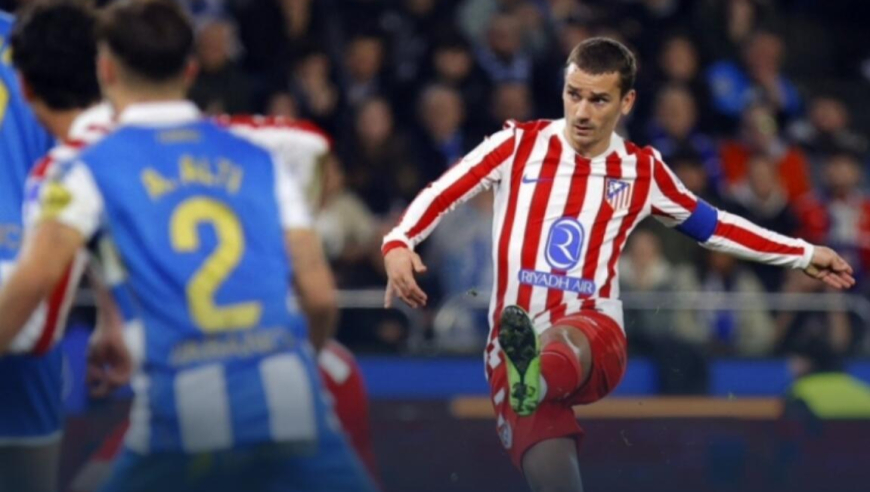 国王杯-马竞1-0拉科鲁尼亚，格列兹曼十分角任意球破门+远射中横梁