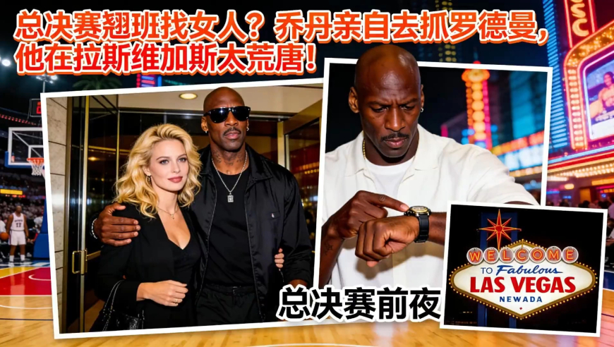 总决赛翘班找女人？乔丹亲自去抓罗德曼，他在拉斯维加斯太荒唐！