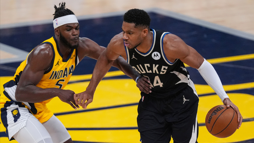 雄鹿步行者决胜时刻：西卡连冲内线强拉悬念 字母哥压哨绝杀太极限