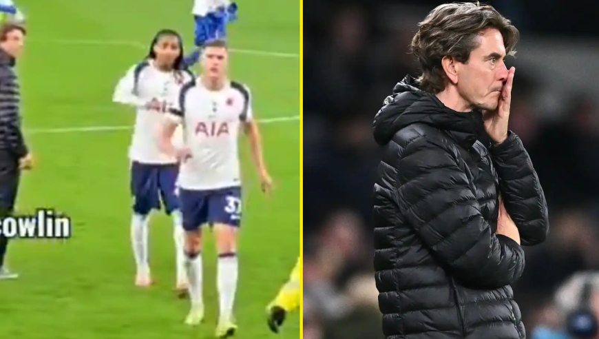 热刺内讧？实拍主帅弗兰克想和球员握手遭无视，尴尬愣在原地凝视