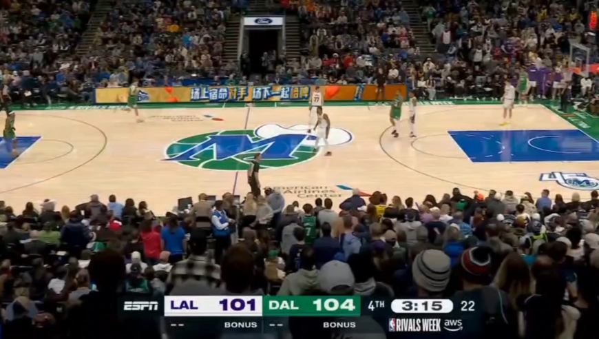 八村垒连续两个三分，詹姆斯关键补篮打进 回顾湖人对阵独行侠最后一刻