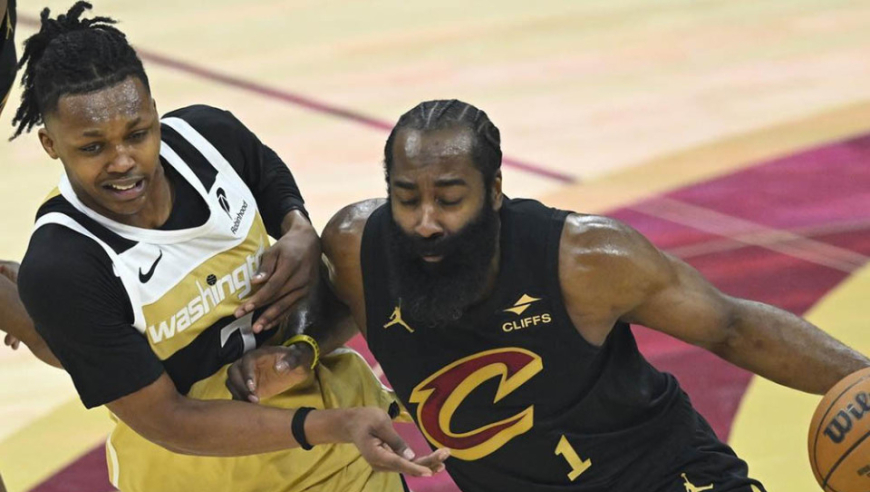 三分10中9！感谢骑士信任我，哈登赛后动情发声，米切尔也等了7年