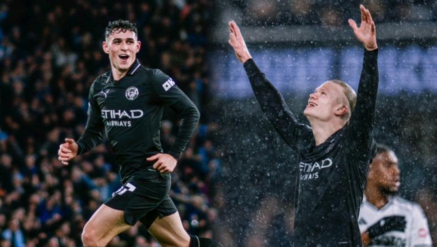 曼城进球大战惊魂！哈兰德1射2传英超百球里程碑，福登双响轰世界波