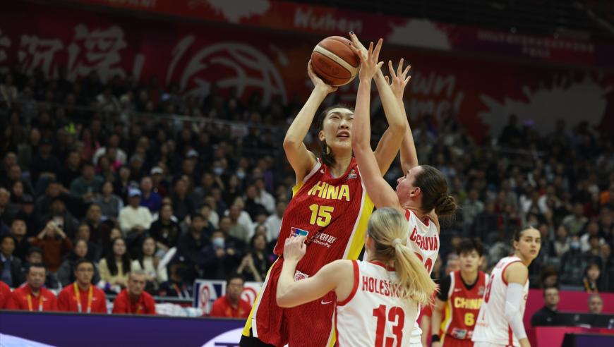 女篮对捷克半场集锦：韩旭&李月汝&杨舒予各砍6分 张子宇2分1板