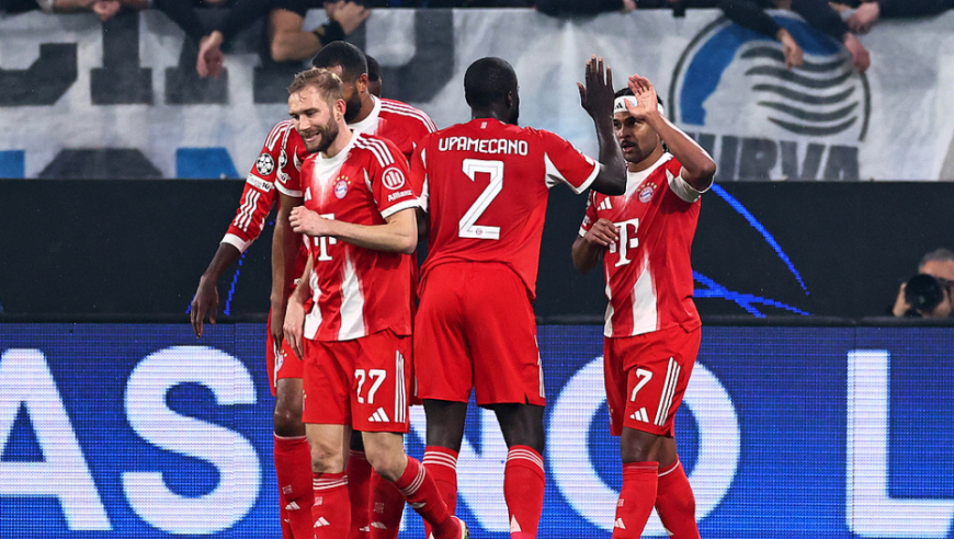 欧冠综述：巴萨绝平纽卡！马竞5-2热刺，拜仁6-1亚特兰大，利物浦0-1