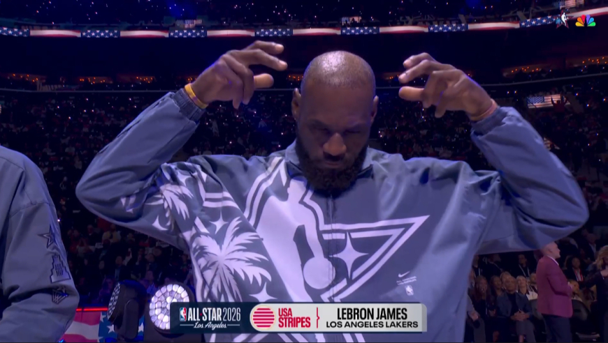 全明星入场仪式完整版！约基奇东契奇亮相世界队 詹姆斯再戴皇冠