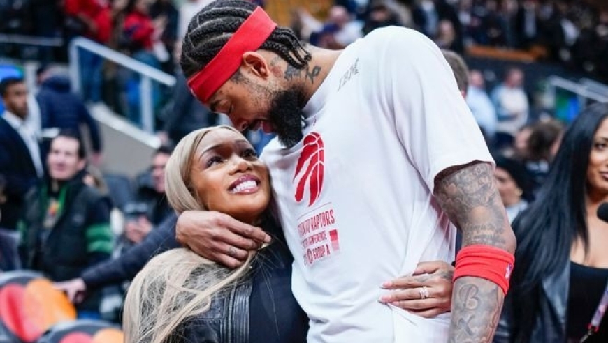 英格拉姆女友现场观战猛龙大胜奇才 两人赛后亲密搂抱 羡煞旁人