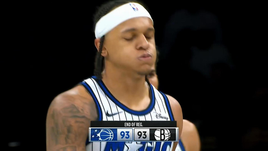 篮网魔术末节生死时刻：篮网杰明关键三分绝平 班凯罗绝杀三不沾