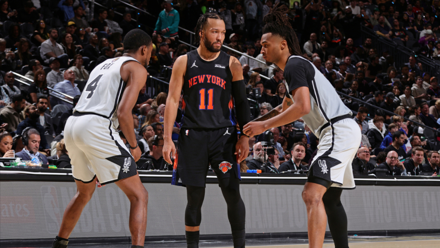 率队夺杯赛冠军！布伦森25+8集锦：末节关键6分助队逆转马刺