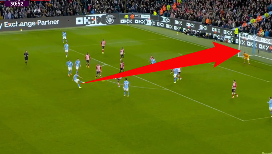 石破天惊！超慢镜看曼城悍将炸裂世界波，对手8人防线都看呆了