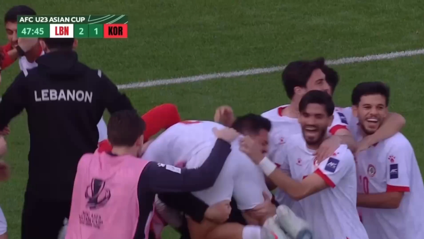 U23亚洲杯韩国后场再送大礼，解围直接给对手，黎巴嫩贴地斩破门