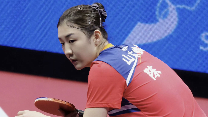 这是一年多没打比赛的陈梦？一口气打孙铭阳8比0 底子真厚啊！