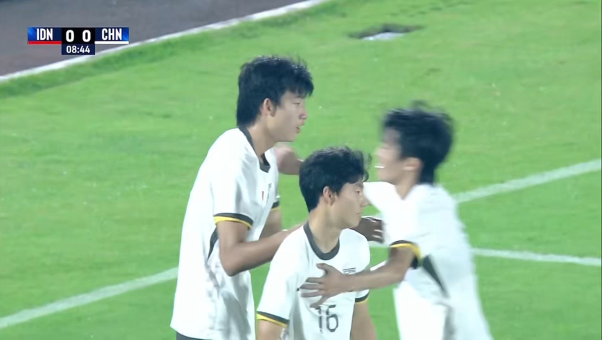 降维打击！U17国足开局闪击印尼：流畅犀利传控，对手没碰到球