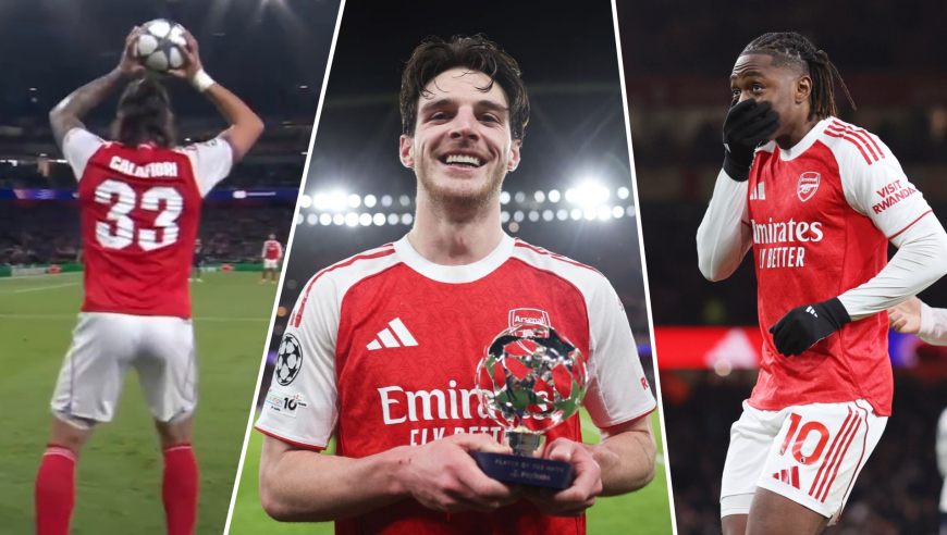 4分钟欣赏阿森纳三悍将vs拜仁个人集锦：赖斯真核承上启下，埃泽卡拉送美妙助攻
