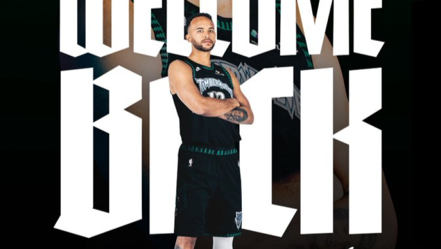 森林狼官宣签下李凯尔！改穿12号球衣 穿过3个号码成队史首人