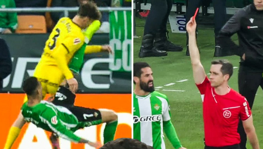 快哭了！还原安东尼染红：倒钩踢到对手头双方险打架努力解释失败