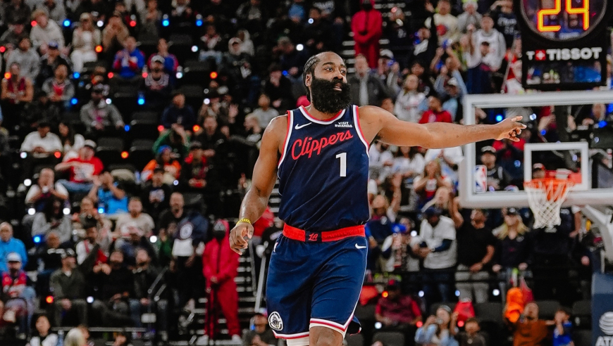 快船擒黄蜂迎三连胜！哈登32+10超奥尼尔 小卡35+5继续北伐