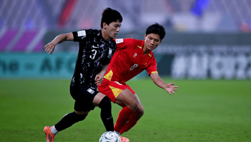 越南总比分9-8韩国全场数据：控球率24.4%-75.6%，射门5-32