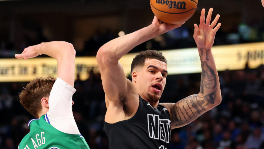 独行侠篮网决胜时刻：篮网三分全投丢 弗拉格关键扣篮+三分定胜局