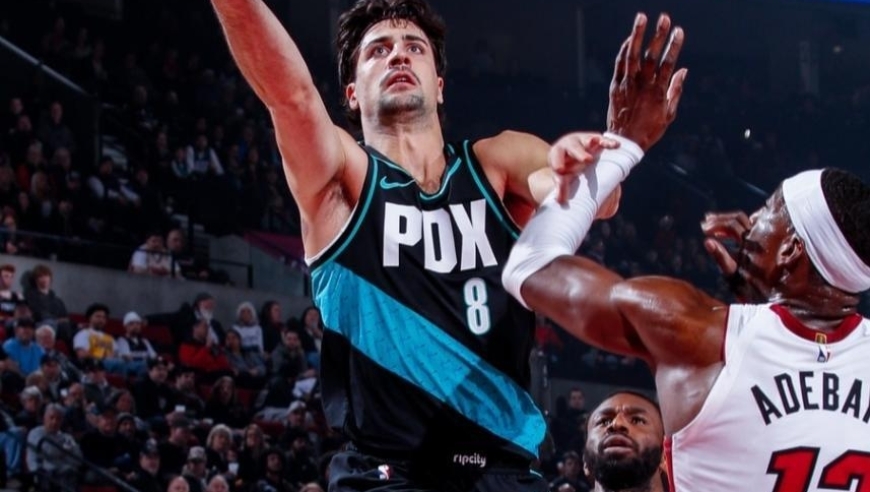 阿夫迪亚伤退杨瀚森被雪藏，阿德巴约30+8难救主，开拓者复仇热火