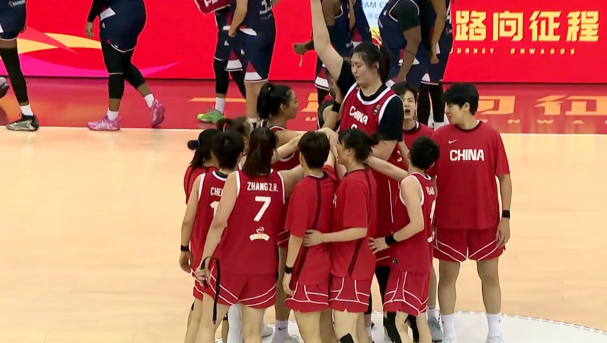 中国女篮再胜国际女篮明星联队全场合集 张子宇11+9刘禹彤8+6