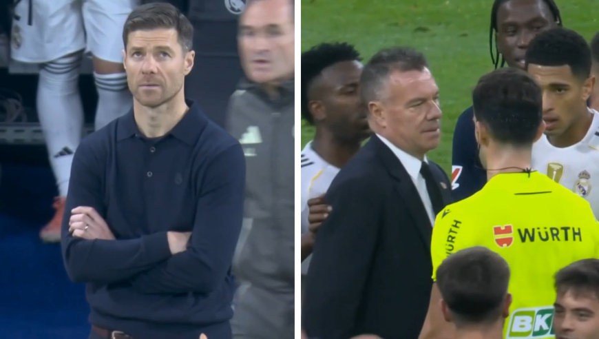 皇马完败赛后阿隆索与球迷一起迷茫，两将染红反主为客爆冷输球，贝林小熊围住裁判讨说法