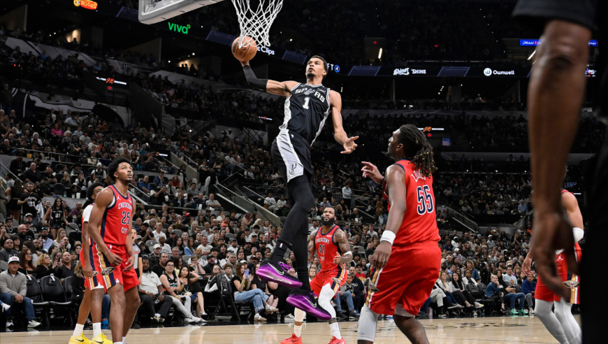 Top时刻｜9日NBA十佳球：文班霸王劈扣 约基奇陀螺转身戏耍