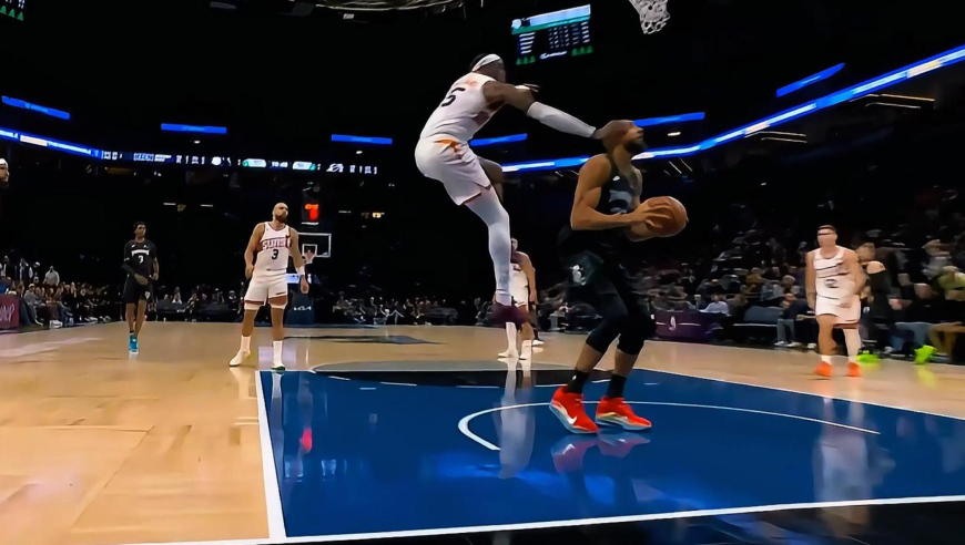 拳脚功夫了得！太阳马威用出劈天神掌击中戈贝尔脸部被吹恶意犯规