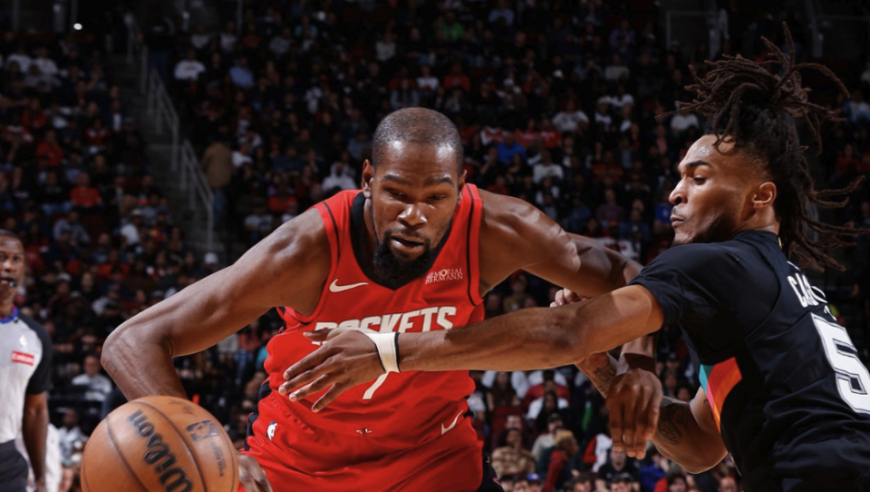 杜兰特复仇马刺！12中7高效贡献18+4+7 率火箭16分逆转迎3连胜