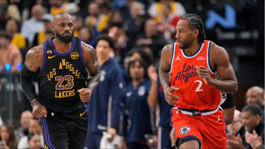 紧张到窒息！慢镜还原湖人快船决胜时刻，科林斯关键三分拒绝湖人逆转